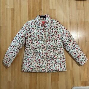 JCREW FLORAL PUFFER